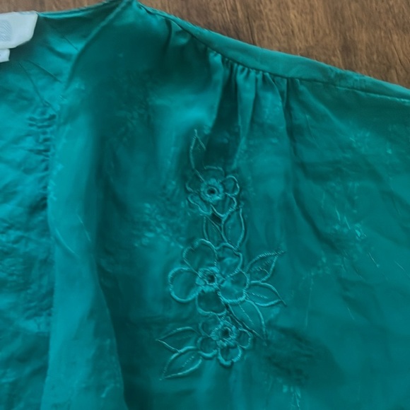 Vintage Mika Silk Embroiled Rob Size P - Picture 6 of 9